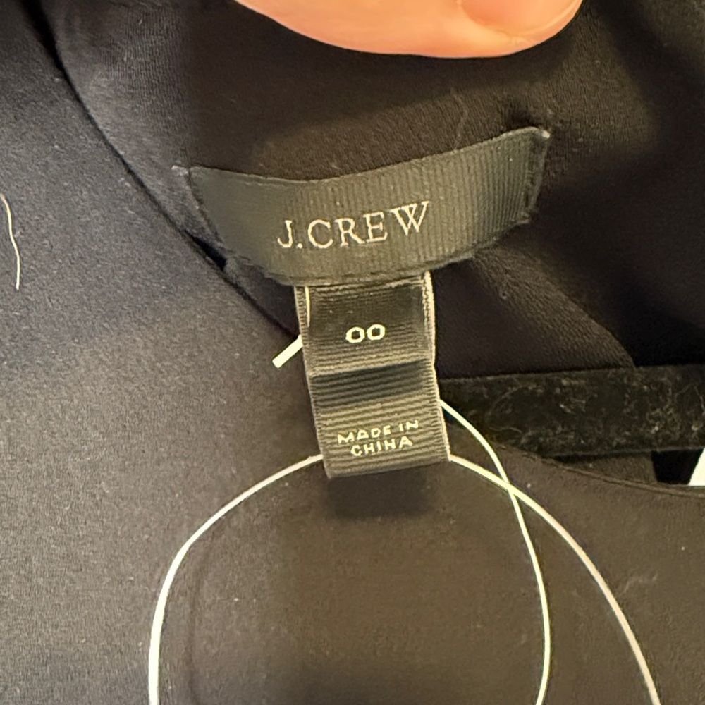 JCREW NWT Drapey back Black Jumpsuit - size 00‎ - Picture 8 of 11